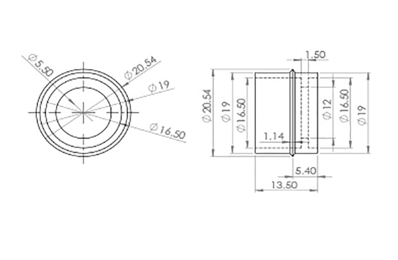 Brass Screw Castor with Round Embellisher