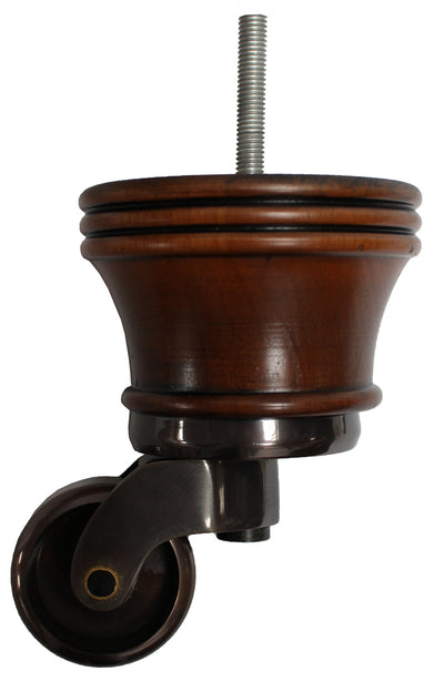 Cassia Antique Furniture Legs with Large Shallow Cup Castors