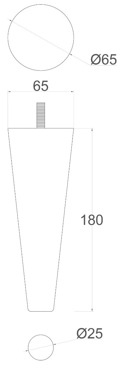 Daisy Solid Cherry Furniture Legs