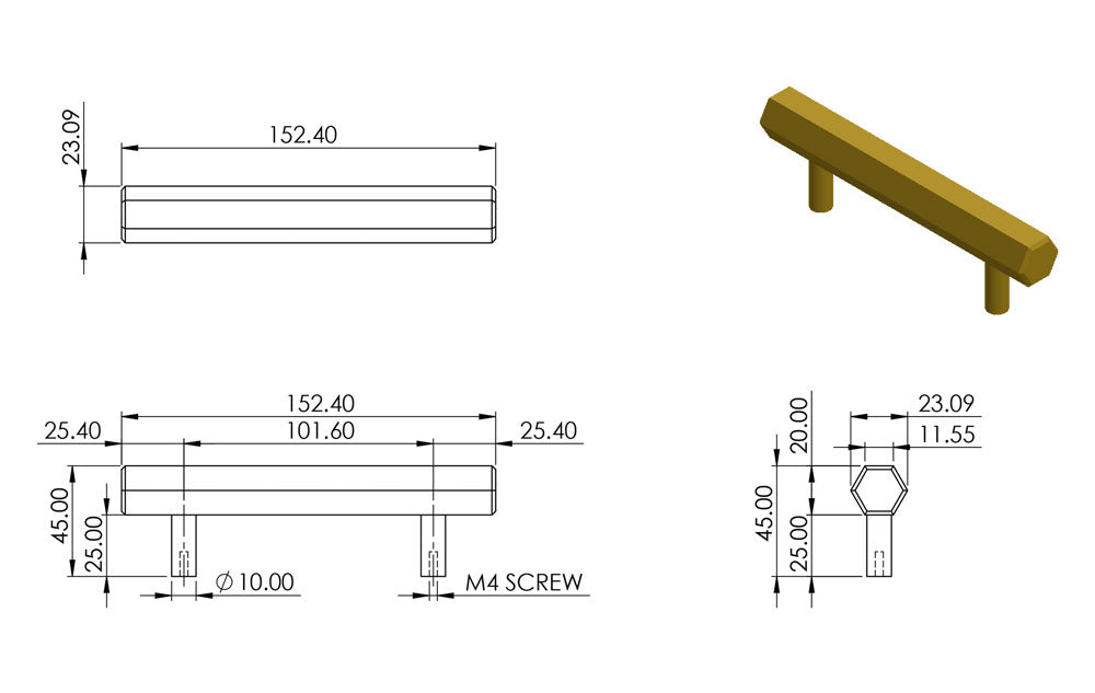 Gela Cabinet Handle