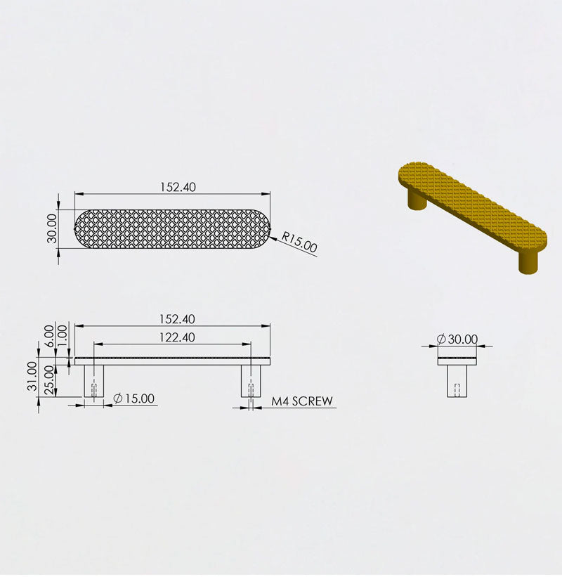 Monza Cabinet Handle