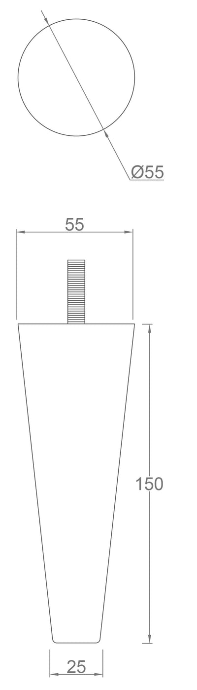 Scout Solid Oak Furniture Legs