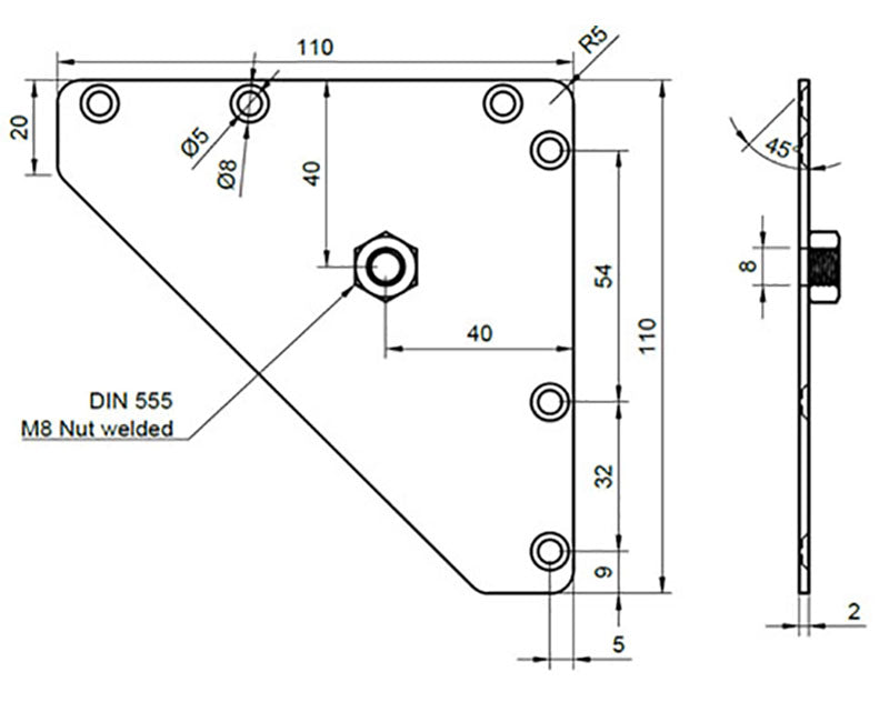 Universal Fixing Plate